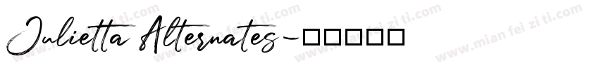 Julietta Alternates字体转换